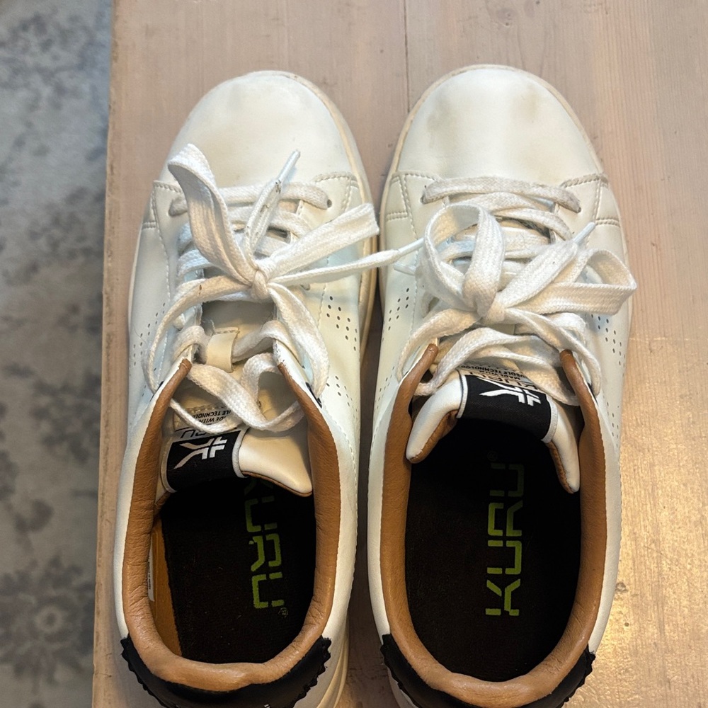 KURU White and Black Women's Sneakers size 8 M